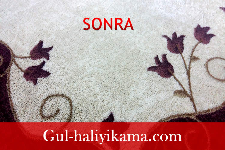 Bünyan halısı yıkama, yıkama sonrası görüntüsü